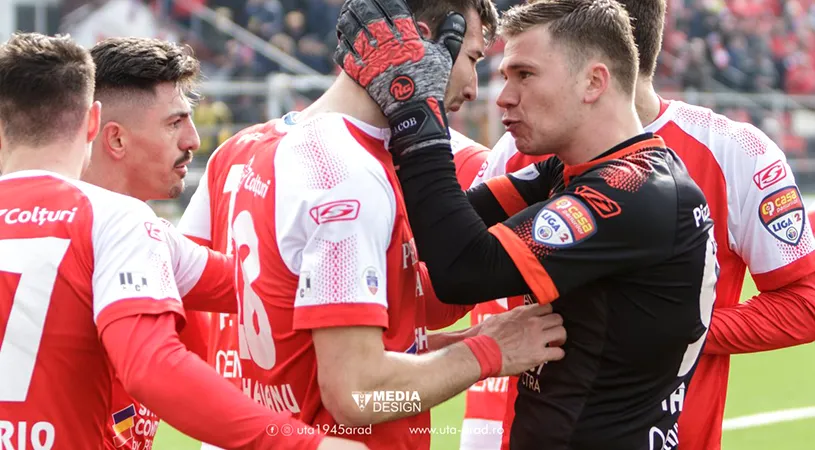 UTA are un nou golgheter: Valentin Buhăcianu.** Balint: 