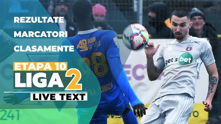 Liga 2, etapa 10 | Unirea Slobozia bate Steaua și își consolidează poziția de lider. S-au înscris șapte goluri în cele cinci meciuri disputate sâmbătă