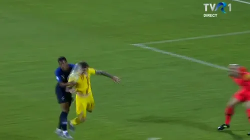 Penalty refuzat pentru România U21?! VIDEO | Cicâldău a fost pus la pământ de un adversar, însă arbitrul nu a folosit VAR-ul