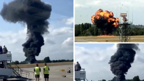 BREAKING! O nouă tragedie aviatică!  Martorii au văzut o minge de foc pe cer și...