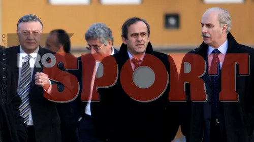 FOTO Platini a inspectat lucrările la Stadionul Național