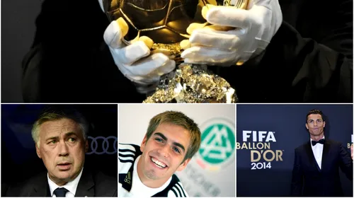 VIDEO | „Pentru ce ai merita să câștigi Balonul de Aur în viața personală?”. Răspunsurile amuzante ale lui Ronaldo, Lahm, Ancelotti și Di Maria. Care dintre ei se pricepe la schimbat scutece și la cântat