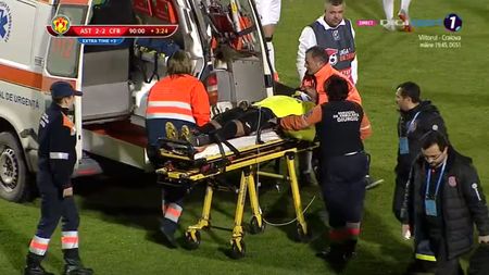 Ultimele vești despre Omrani, după comoția suferită în meciul cu Astra: "Nu poate face deplasarea cu avionul". Când ar putea reveni + Situația lui Bud, desfigurat la un antrenament: "Ar putea juca, dar cu mască"