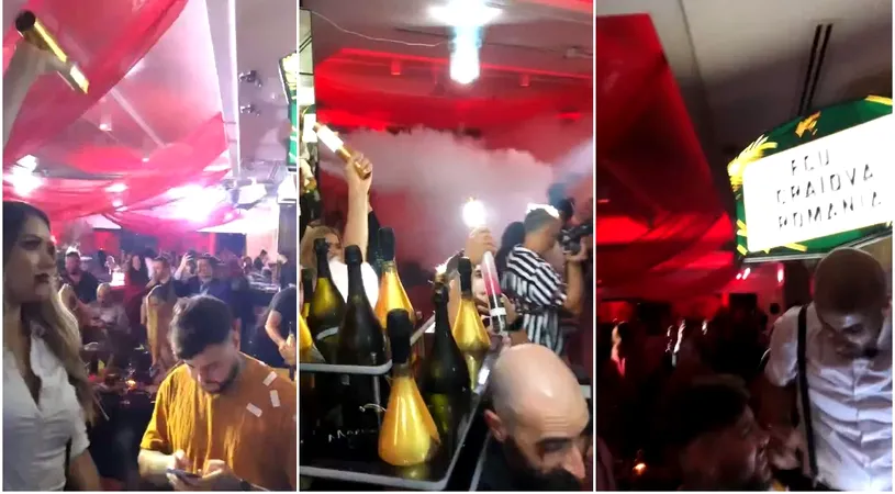 Clubul arde, nu are antrenor, dar Adiță Mititelu se distrează pe bani grei în SUA! Aroganța juniorului într-un club din Miami: i-au adus şampaniile cu dedicație specială pentru FC U Craiova | VIDEO