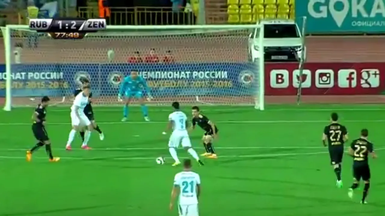 Atingere magică! VIDEO | Gol magnific înscris de Hulk luni seară, în campionatul Rusiei
