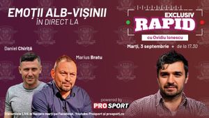 „EXCLUSIV RAPID” cu Marius Bratu si Daniel Chiriță e în direct pe YouTube - ProSport de la ora 17:30