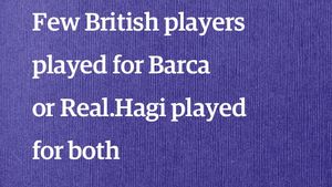 ÎnScriem pentru România!** "Puțini jucători britanici au jucat pentru BarÃ§a sau Real! Hagi a făcut-o pentru ambele!"  Cele mai tari mesaje ale zilei:
