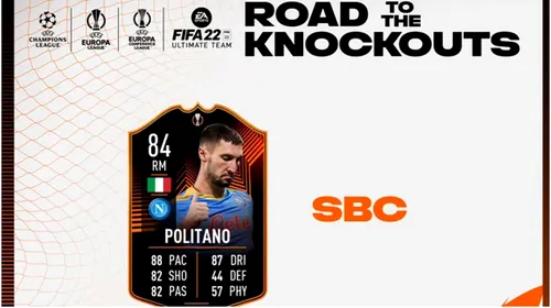 Matteo Politano în FIFA 22. Mijlocașul ofensiv are un card foarte echilibrat și tehnic