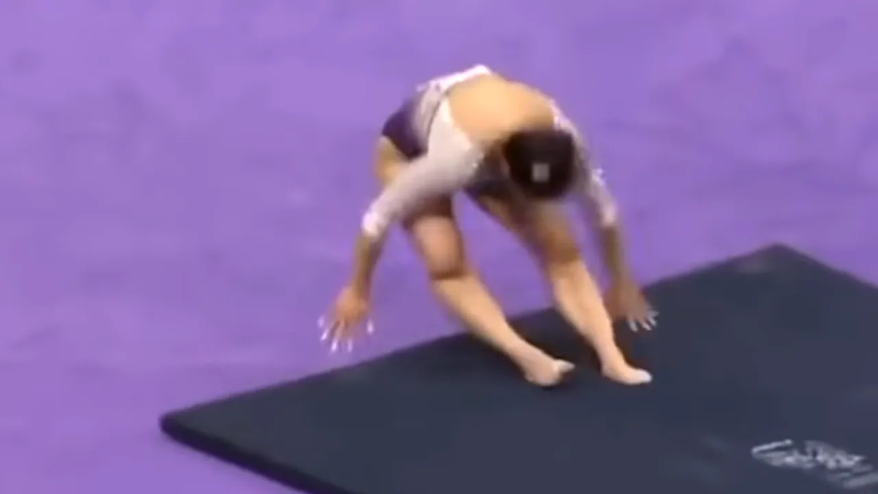 VIDEO șocant! Accidentarea oribilă a unei gimnaste de 18 ani. 
