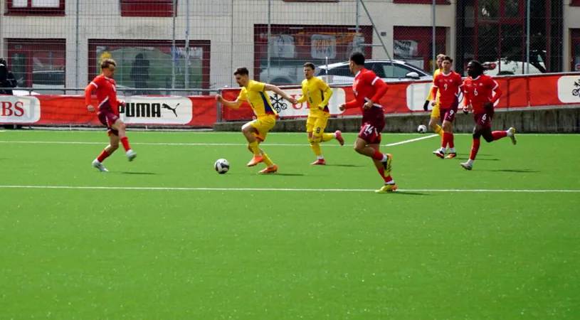 Ne-a bătut și Elveția! România U20 termină acțiunea din martie cu două eșecuri în două meciuri