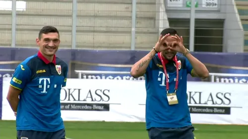 FOTO | Andone a imitat gestul lui Sergio Ramos înainte de meciul cu Malta :)
