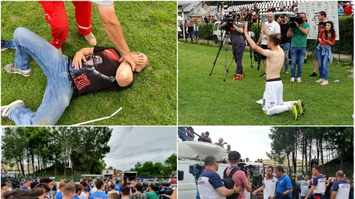 VIDEO și FOTO | Imaginile durerii la Steaua, după ratarea promovării! Jucători în genunchi, fotbaliști dezbrăcați în fața peluzei și momente tensionate în afara stadionului