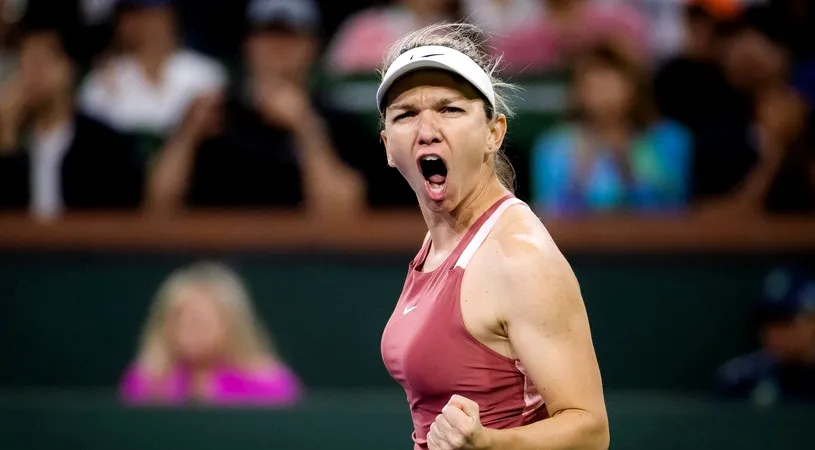 Adversară redutabilă pentru Simona Halep în semifinale la Indian Wells! Românca se va duela cu cea mai în formă jucătoare din circuit