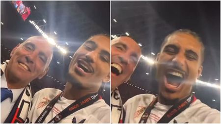 Transfer făcut pe gazon, chiar după ce Sevilla a câștigat Europa League: „Te rog, cumpără-mă!”. Răspunsul l-a uimit pe fotbalist | VIDEO