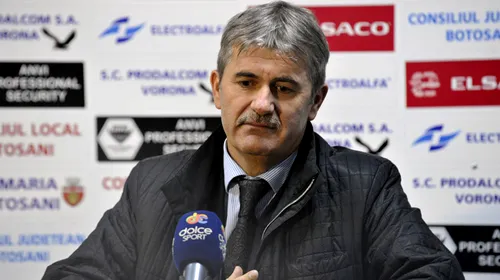 Valeriu Iftime, după egalul dezamăgitor al lui FC Botoșani la debutul în Europa: „Mă îmbolnăvesc dacă ne scot ăștia”
