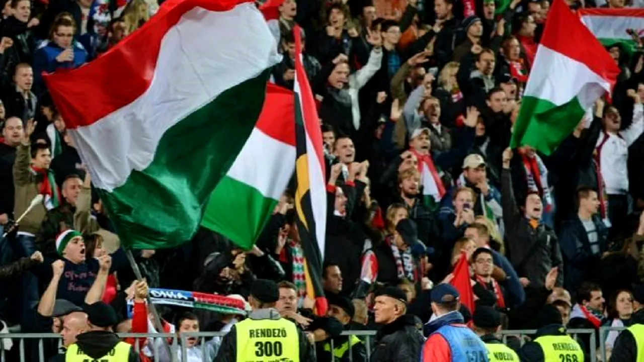 Maghiarii nu uită România! Ce banner au afișat ultrașii radicali din țara vecină la meciul Muntenegru - Ungaria!