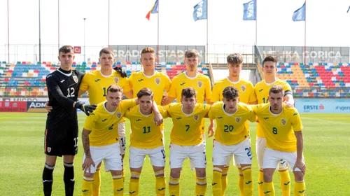 România U19 – Slovacia U19 0-1. Vis spulberat pentru tricolori! Echipa noastră ratează dramatic prezența la barajul pentru Campionatul Mondial U20