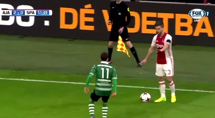 Cel mai parșiv gest al anului în fotbalul mondial! VIDEO | Vicecăpitanul lui Ajax s-a folosit de un coechipier accidentat pentru a oferi un moment uluitor: 