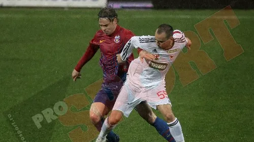 Steaua - Debrecen 1-0: supergol Bicfalvi!** Repriza a doua nu se mai joacă: meciul a fost anulat din cauza ploii