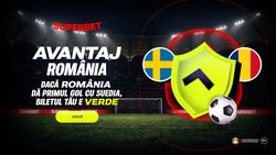 ADVERTORIAL. Ofertă marca Superbet la Suedia – România: „tricolorii” deschid scorul, pariul pe victorie devine câștigător!