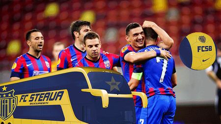FOTO | Cea mai complexă propunere pentru "noua Steaua": emblemă, autocar, echipament. Tricourile de joc arată spectaculos