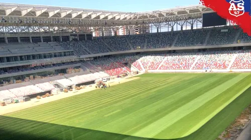 Stadionul „Steaua” arată din ce în ce mai bine! Noi imagini cu arena din Ghencea după ce a fost montat gazonul | FOTO