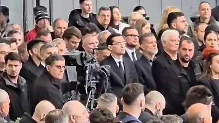 Au trecut peste ură pentru Mircea Lucescu. Răzvan Burleanu și Ionuț Lupescu au stat la câțiva metri unul de altul în timpul slujbei de la Arena Națională