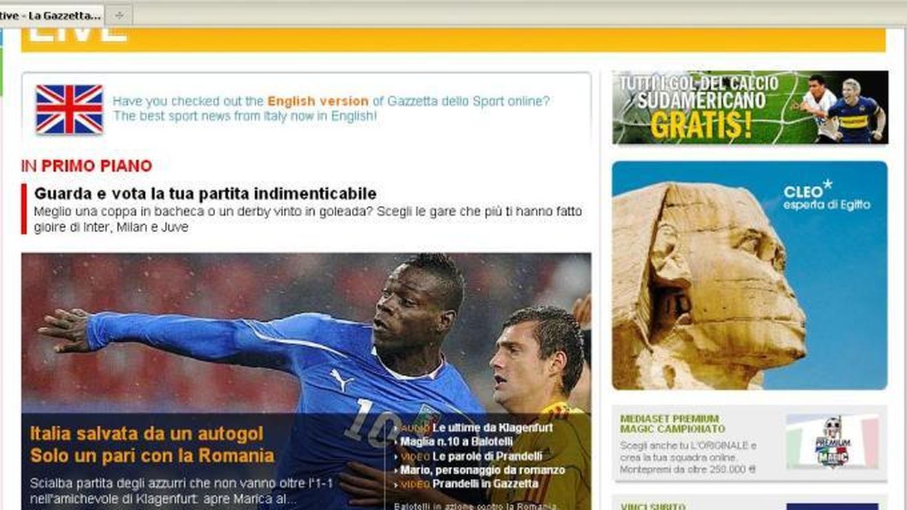 "Italia, salvată de un autogol!"** Vezi de ce l-au huiduit fanii pe Balotelli!