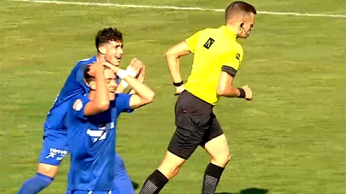 FK Miercurea Ciuc, ajutată de arbitru să câștige un meci cu ”copii”. A anulat un gol valabil, iar puștii Unirii Constanța s-au pus în genunchi. Spectator: ”Băi, nesimțitule, băi!”