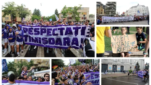 VIDEO | ”Respectați Timișoara!” Suporterii din Capitala Banatului au protestat din nou pentru o infrastructură care să fie compatibilă cu performanța