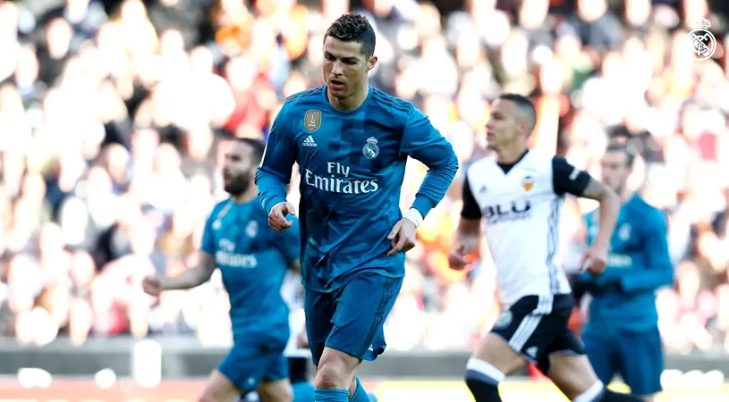 S-a trezit campioana? Real Madrid s-a impus categoric împotriva Valenciei, Cristiano Ronaldo a transformat două lovituri de pedeapsă