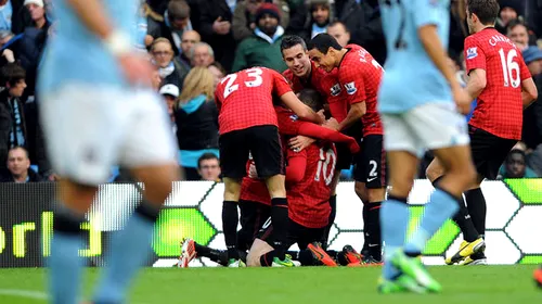 United este șeful în derby și în Anglia:** City – United 2-3! Van Persie a dat lovitura în prelungiri, Rooney a reușit o dublă
