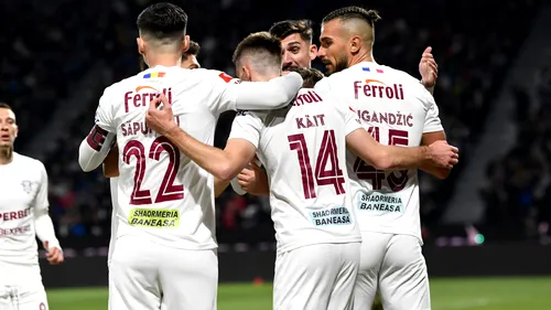 CFR Cluj - Rapid 2-2, în prima etapă din play-off. Farul, marea câștigătoare după remiza din Gruia