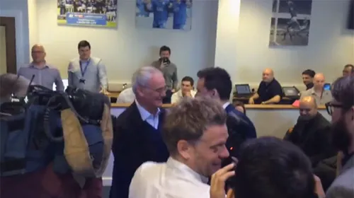 VIDEO | Momente foarte emoționante pentru Claudio Ranieri. Ce s-a întâmplat la prima conferință de presă, după ce a luat titlul cu Leicester