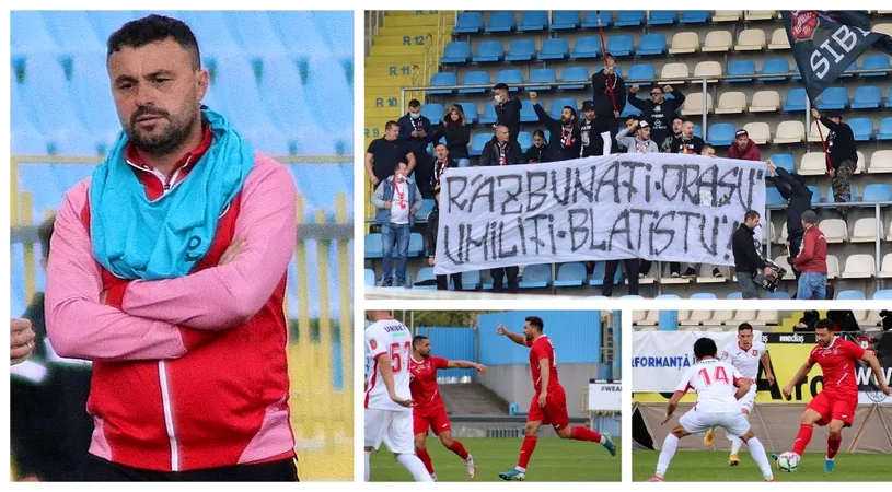 Eugen Beza, luat la țintă de suporterii sibieni: ”Răzbunați orașu', umiliți blatistu'!” Fostul antrenor de la FC Hermannstadt: ”Iudeii rămân iudei!”