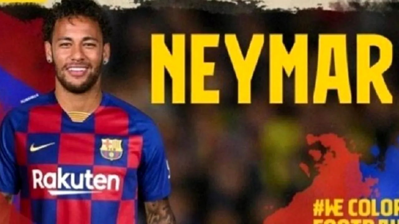 Barcelona l-a prezentat oficial pe Neymar! Cum a revenit brazilianul pe Camp Nou pentru câteva minute | FOTO