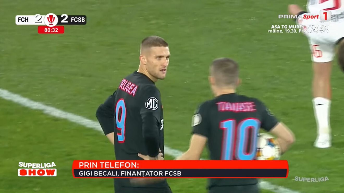 Conflict pe gazon între Tănase şi Bîrligea după eliminarea din Hermannstadt - FCSB. Ce s-a văzut la TV