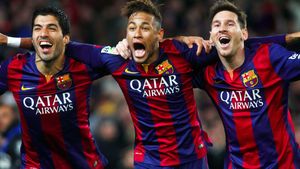 Barcelona s-a distrat cu viitoarea adversară din finala Cupei Regelui! Catalanii au preluat șefia clasamentului, după 6-0 cu Alaves: tripleta MSN a marcat, Vidal s-a accidentat grav