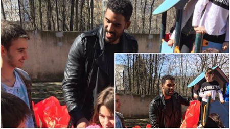 Gest nobil făcut de numărul 2 mondial în kickbox. Big Benny, surpriză pentru copiii de la Robin Hood