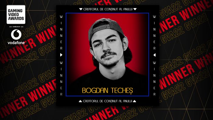 Bogdan Techeș câștigă distincția de creatorul de conținut al anului la Gaming Video Awards 2022
