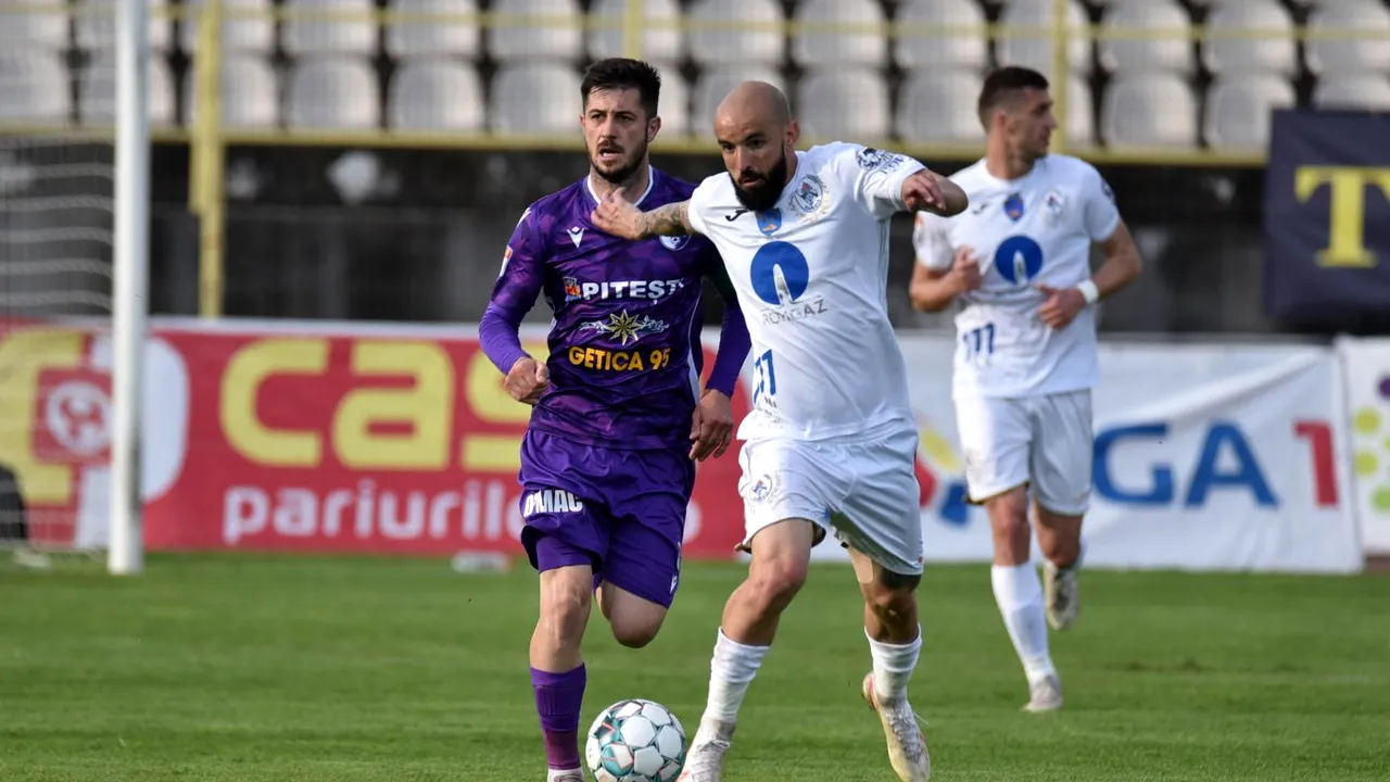 FC Argeș - Gaz Metan 1-2. Medieșenii dau lovitura la ultima fază a partidei | VIDEO