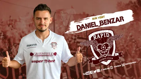 OFICIAL | Rapid și-a adus al treilea jucător de la FC Voluntari. Daniel Benzar, fostă speranță a FCSB, a semnat contractul. Adrian Iencsi are încă un antrenor secund în staff