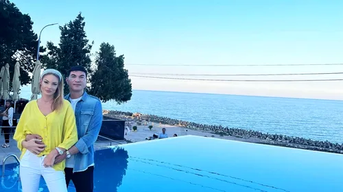 Ce au făcut Valentina Pelinel și Cristi Borcea în piscina infinity a hotelului pe care îl au la mare: „Am testat-o!”