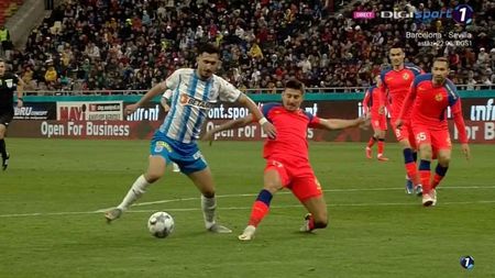 Andrei Ivan l-a păcălit pe Iulian Cristea și a obținut penalty pentru Universitatea Craiova în meciul cu FCSB! | VIDEO