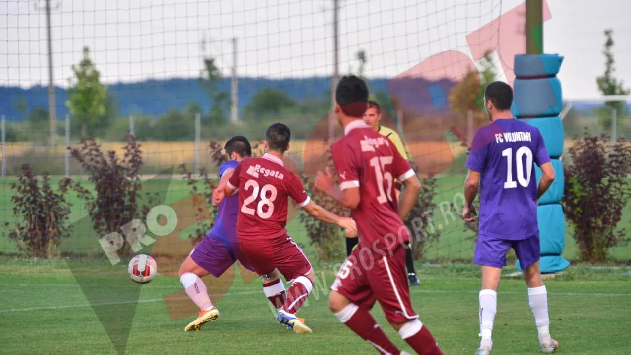 Giuleștenii au pierdut ultimul amical al verii: Rapid - FC Voluntari 2-3. Angelo Massone, presupusul investitor, a fost prezent la meci