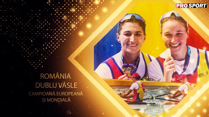 Cadou oferit românilor de ziua ei. Ancuța Bodnar, împreună cu Simona Radiș, au cucerit medaliile de aur în proba de dublu vâsle feminin | VIDEO