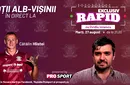 Cătălin Hlistei revine astăzi la „EXCLUSIV RAPID”