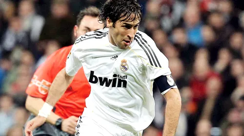 Matadorul Raul!** Cu 323 de goluri, atacantul este golgheterul all-time al lui Real