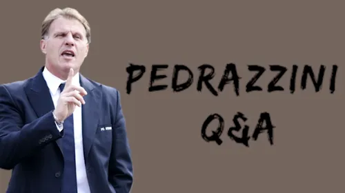 Q & A cu PEDRAZZINI | Del Piero sau Totti? Dacia sau Fiat? Tănase sau Chipciu? Olăroiu sau Zenga? Ce a răspuns fostul antrenor al Stelei | VIDEO