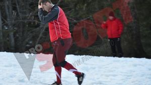 FOTO "Câinii husky" încep să dea semne de oboseală pe pantele din Poiană!** Imaginile vorbesc de la sine